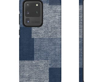 Plaid Denim Tough Phone Case