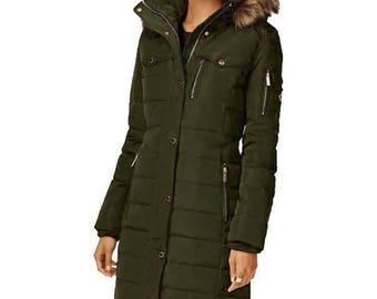 Michael kors dark moss coat hotsell
