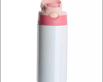 Kids water bottle, tumbler, water thermos, 12 oz personalized kids gift.