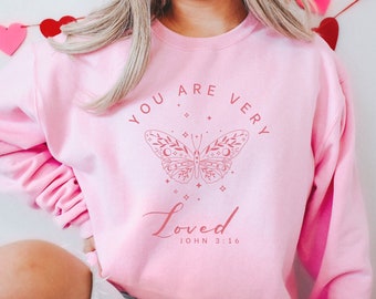 Christliches Sweatshirt Christian Merch Christian Crewneck Christliche Geschenke Christliche Kleidung Bibel Vers Sweatshirt Christliches Geschenk Glaube Shirt