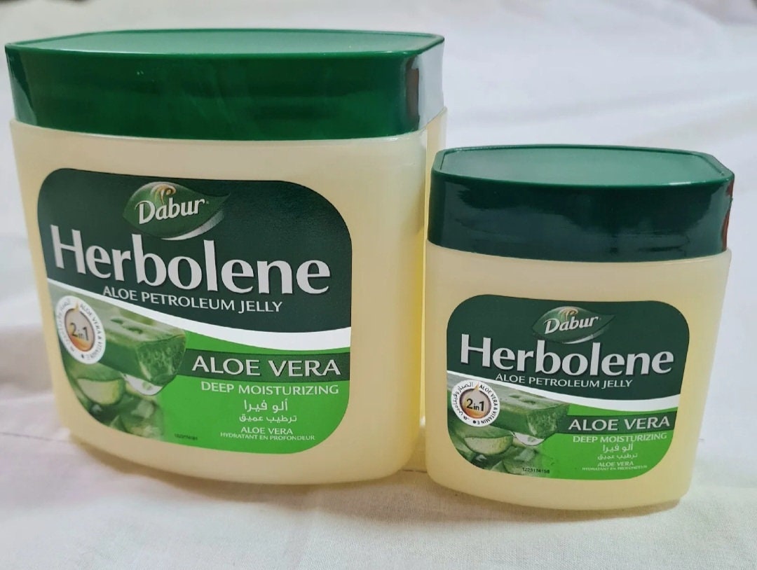 2 Dabur Herbolene Aloe Petroleum Jelly SET OF 2 425ml & 115 Pack Vitamin E  - Etsy