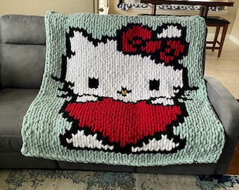 Y2K 2000s 2002 Sanrio Japan Hello Kitty French Angel Fleece