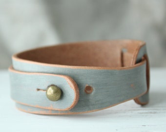 leather adjustable cuff