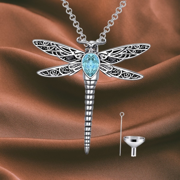 Dragonfly Cremation Jewelry Etsy