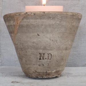 Antiker französischer Harztopf aus Terrakotta