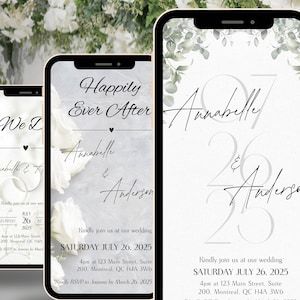 Hochzeitseinladungsvorlage, Hochzeitseinladung, Digitale Hochzeitseinladung, Blumenvorlage Einladung, Hochzeitseinladung im Grünen