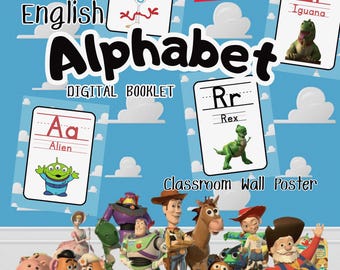 Toy Story Inspired Alphabet Posters | Classroom Alphabet Wall Cards | Preschool ABC Printable | Elementary Literacy Decor |