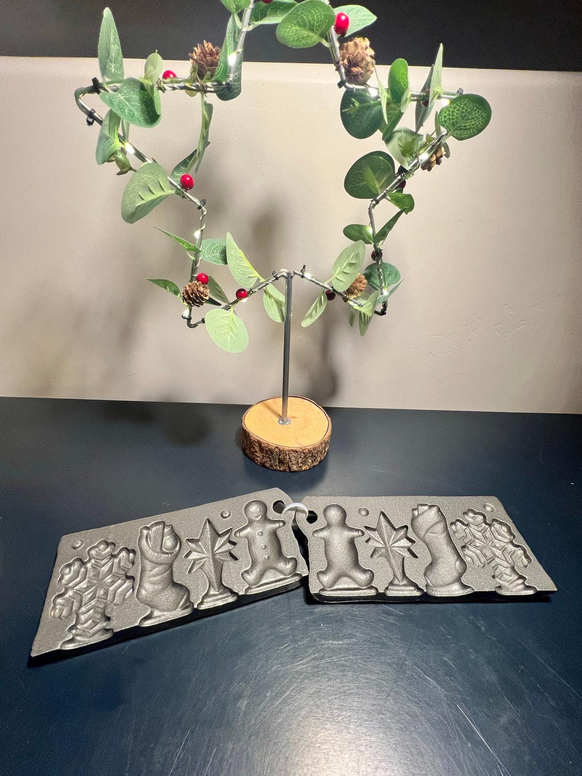 John Wright Cast Iron Gingerbread Mold - Etsy