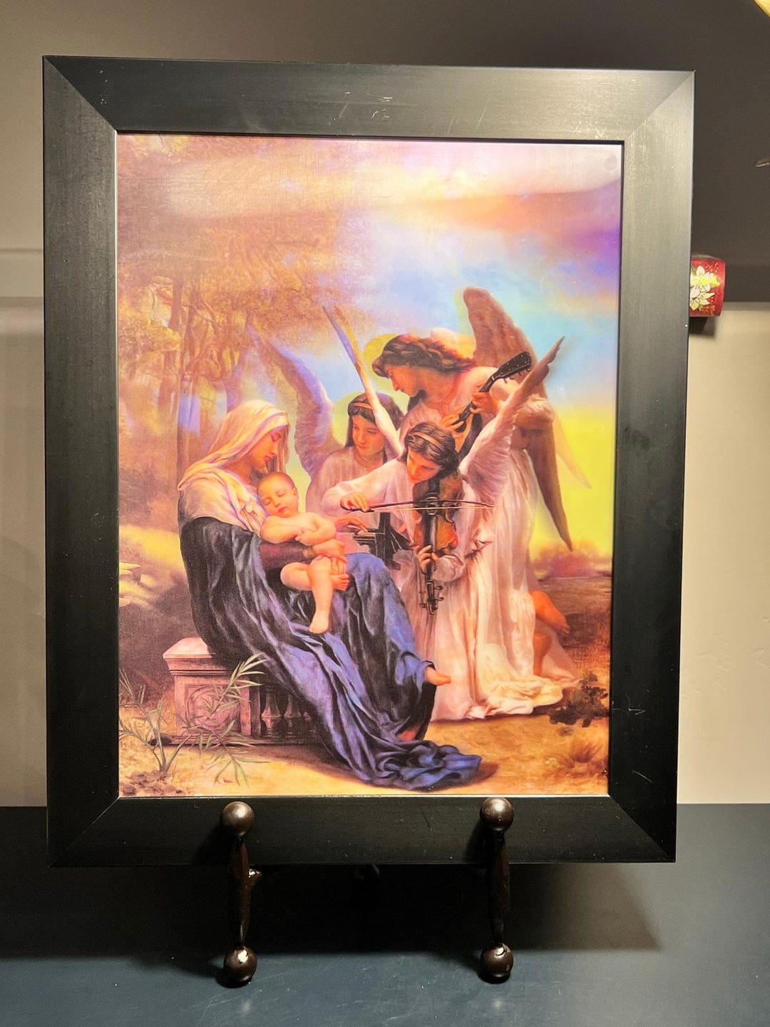 Vintage 3D Framed Picture of the Song of Angels - Etsy