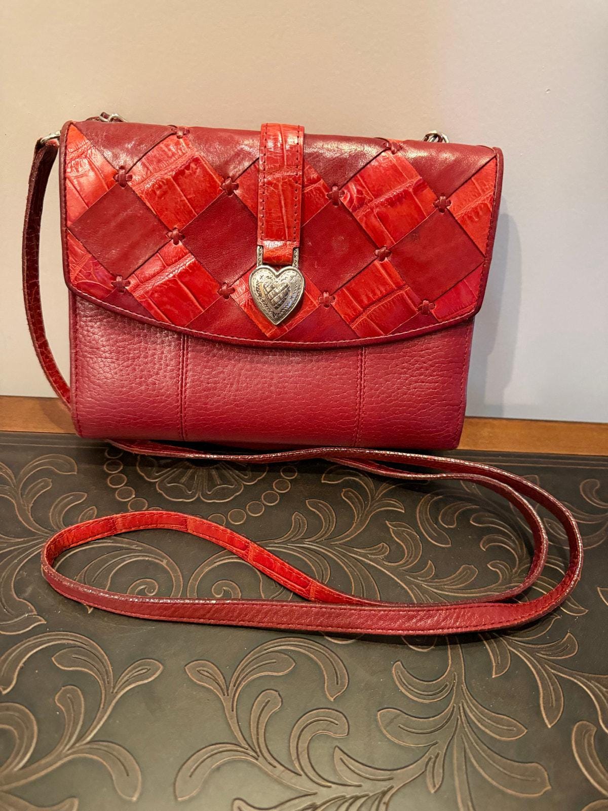Porte-monnaie Brighton Celia En Cuir Rouge - Avec Pochette à Pièces - Occasion Excellent état