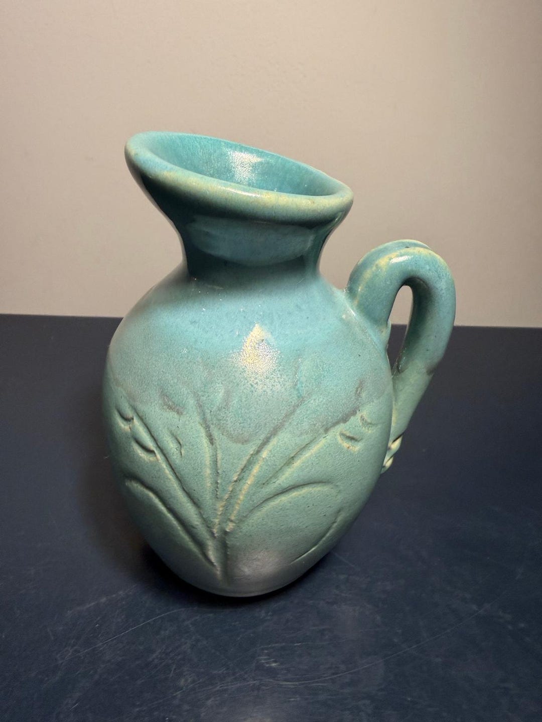 Vintage Art Deco Style Signed Studio Pottery Small Pitcher Jug Vase ...