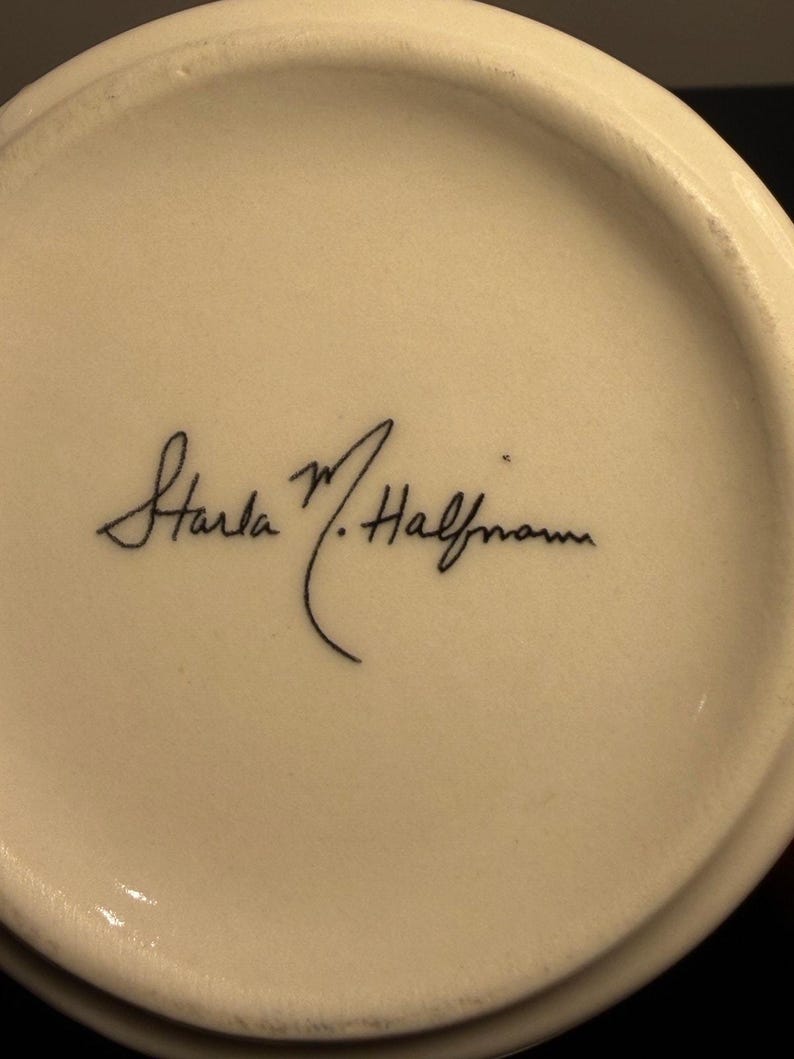Anthropologie Starla M Halfmann Petal Palette Monogram Letter S Coffee Mug Cup afbeelding 3