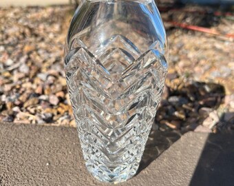 Rare Rogaska Design Crystal Vase Signed