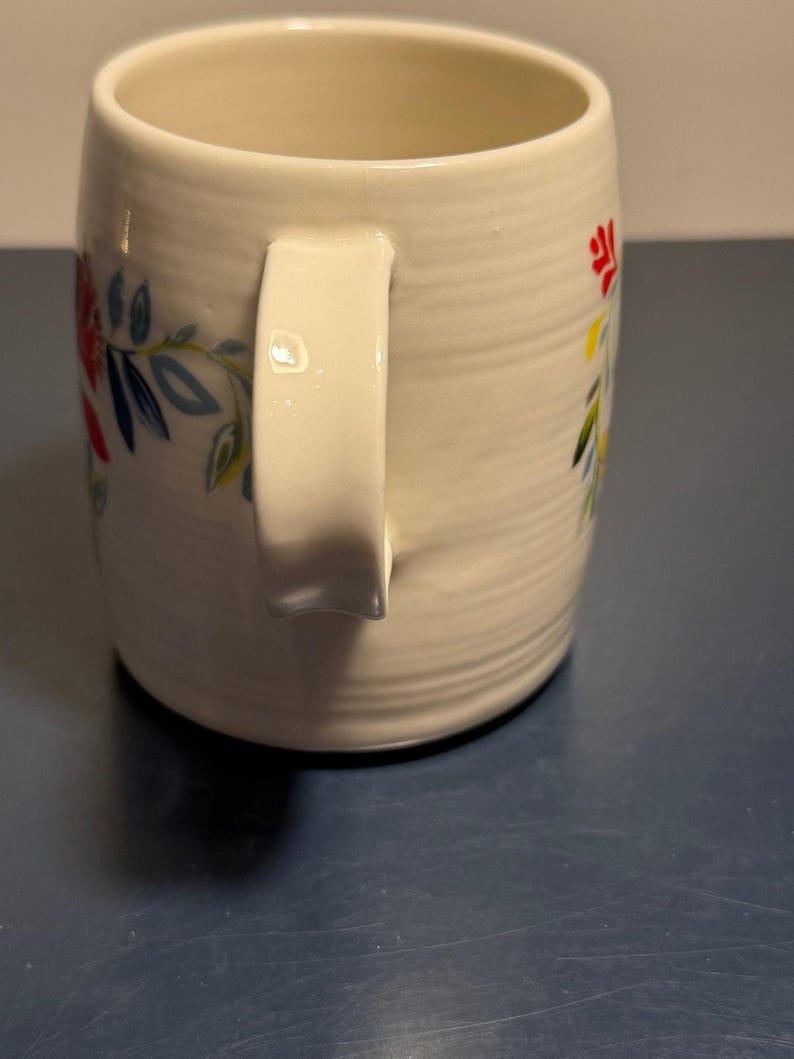 Anthropologie Starla M Halfmann Petal Palette Monogram Letter S Coffee Mug Cup afbeelding 2