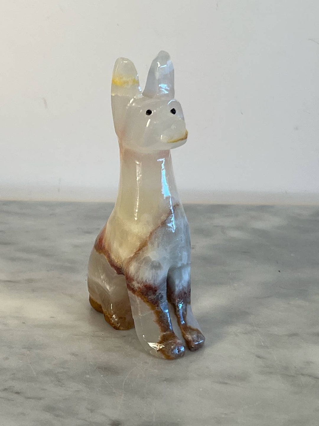 Vintage Mexico Stone Onyx Tellez Tecali Puebla Sculpture Etsy