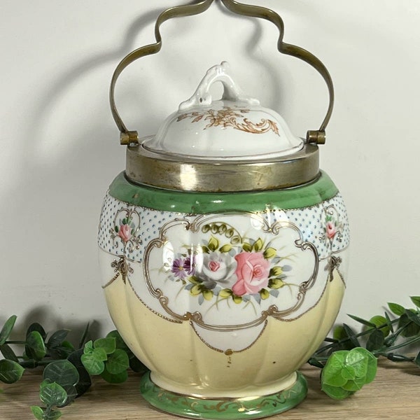 Antique Biscuit Jar Buy Online Etsy