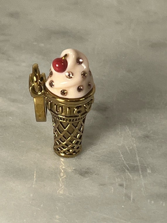 Vintage Juicy Couture Ice Cream Cone Charm