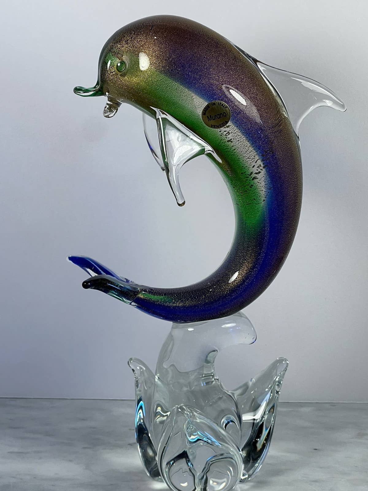 MURANO ムラノ 金彩 トリプル ドルフィン グラス MURANO ムラノ 金彩 トリプル ドルフィン グラス ガラス