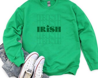 Irish Fun Clover St. Patricks Day Crew T-Shirt