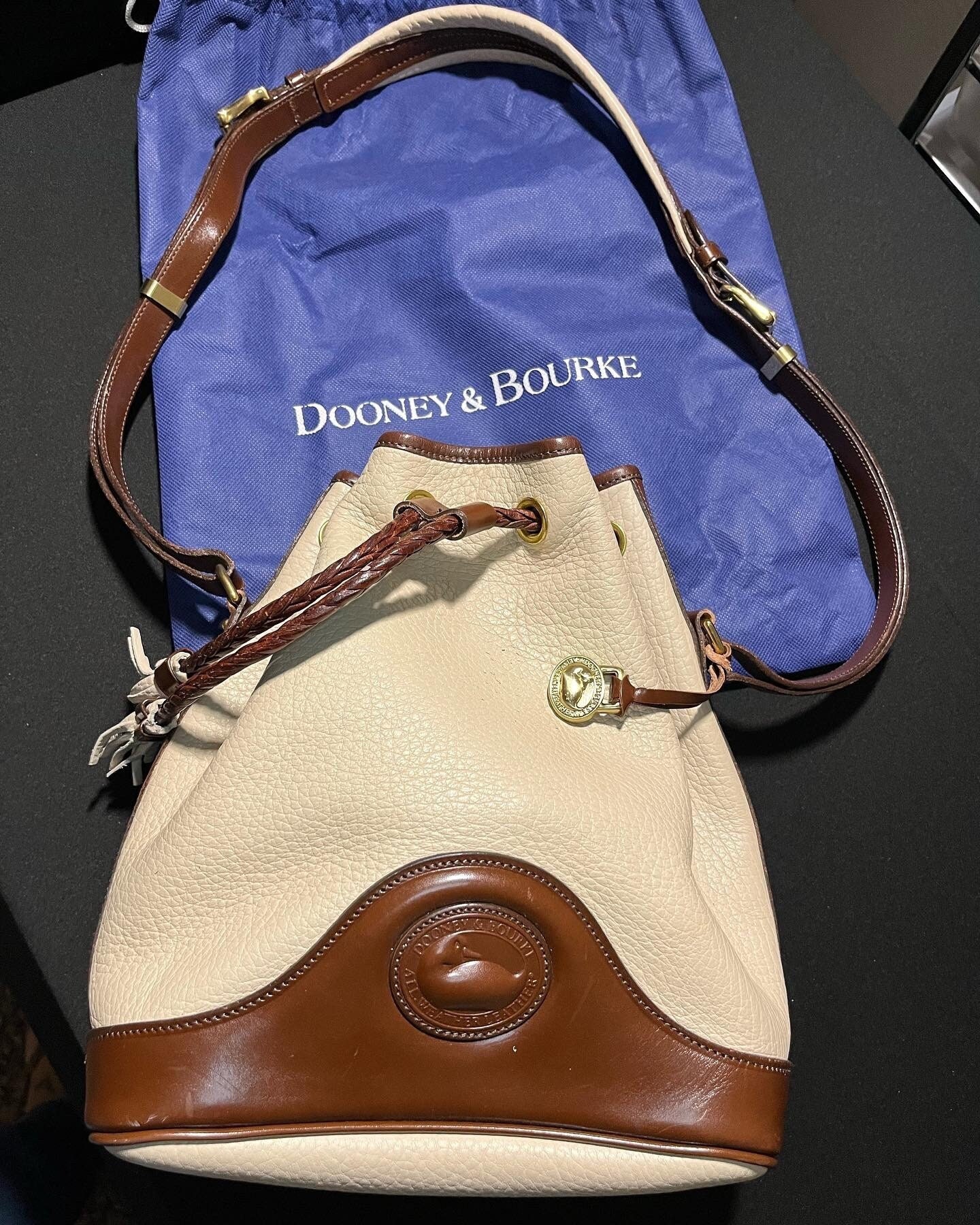Authentic Dooney & Bourke Vintage Drawstring Bag P762 All Weather