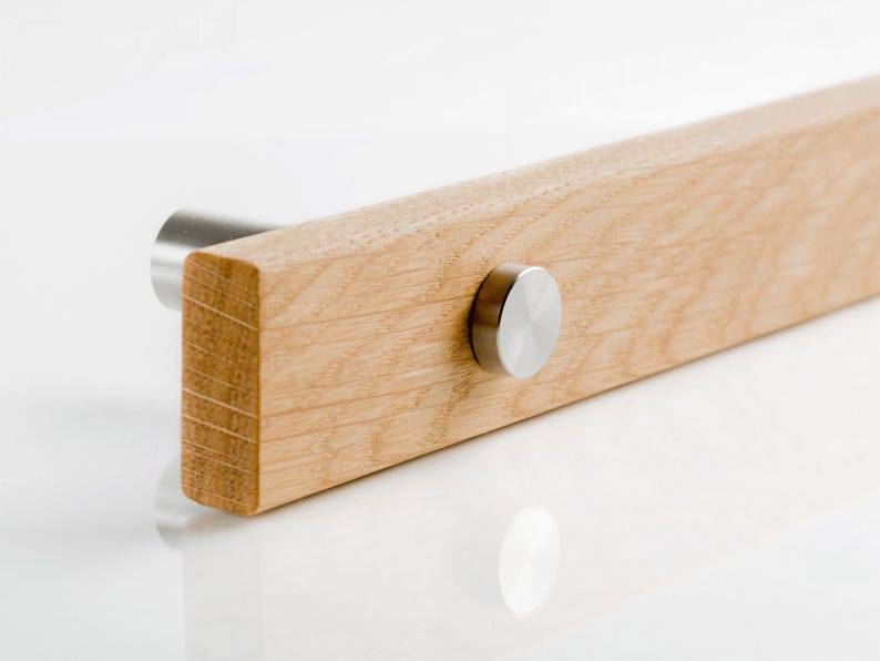 Tringle à Rideau En Bois Massif 29mm - Ensemble Avec Supports Et Vis - Tringle à Vêtements Fixe