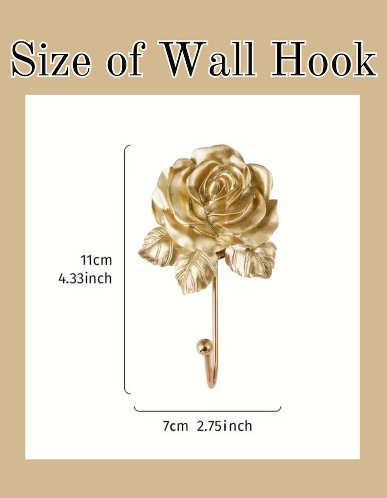 Coquette Rose Wall Hook for Bedroom