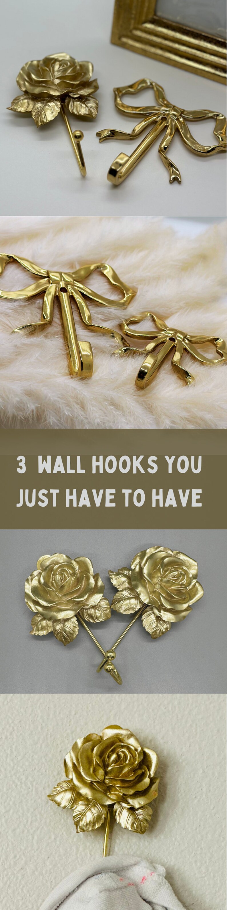 Coquette Rose Wall Hook for Bedroom