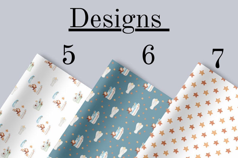 Nativity Gift Wrapping Paper Christian Christmas Gift Wrap Etsy UK
