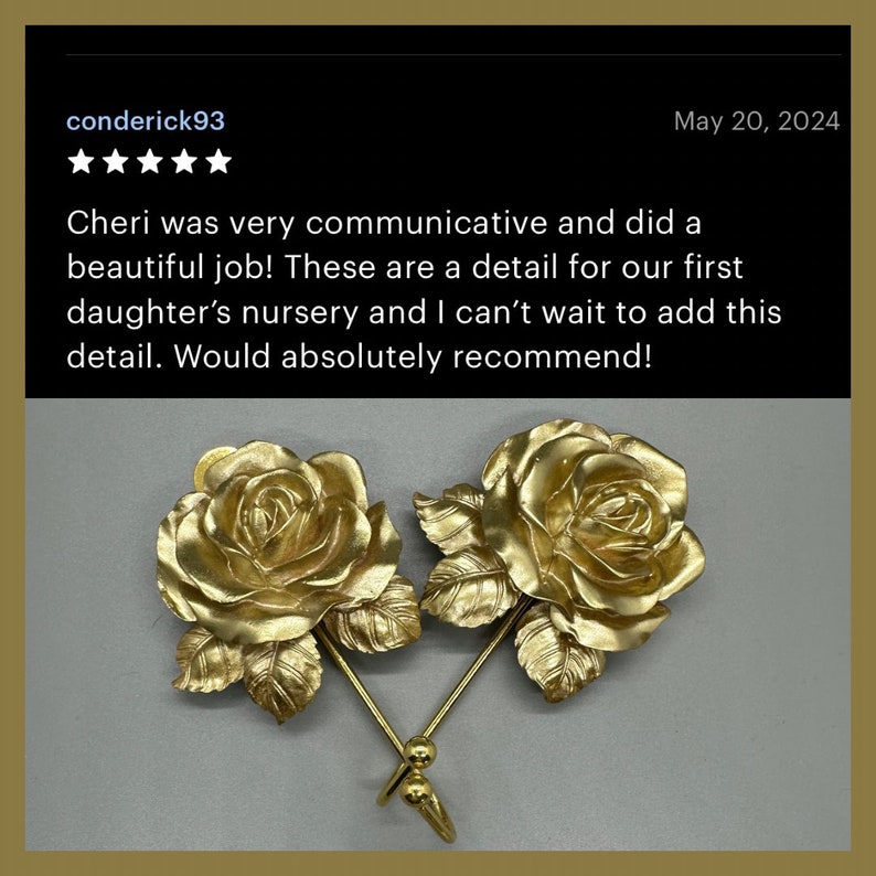 Coquette Rose Wall Hook for Bedroom