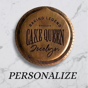 Gift for Daughter Timer Kitchen Accessory Wooden Design Engraved Baker Present Cooking Enthusiast Custom Name Cake Queen Heirloom Gift Idea