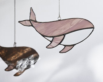Whales • Stained Glass Suncatchers