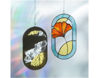 Ginkgo • Made to Order • Stained Glass Suncatcher