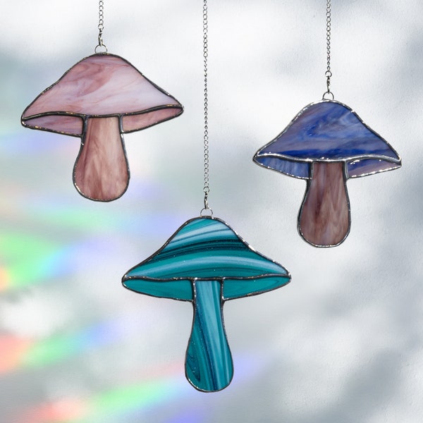 Mushrooms • COLD • Stained Glass Suncatchers