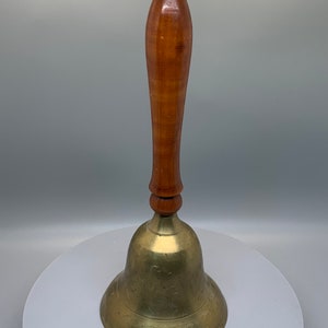 Vintage Handheld Brass Hand Bell