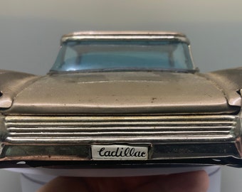 1963 Bandia Gold Cadillac Japanese Tin Friction Toy - Etsy