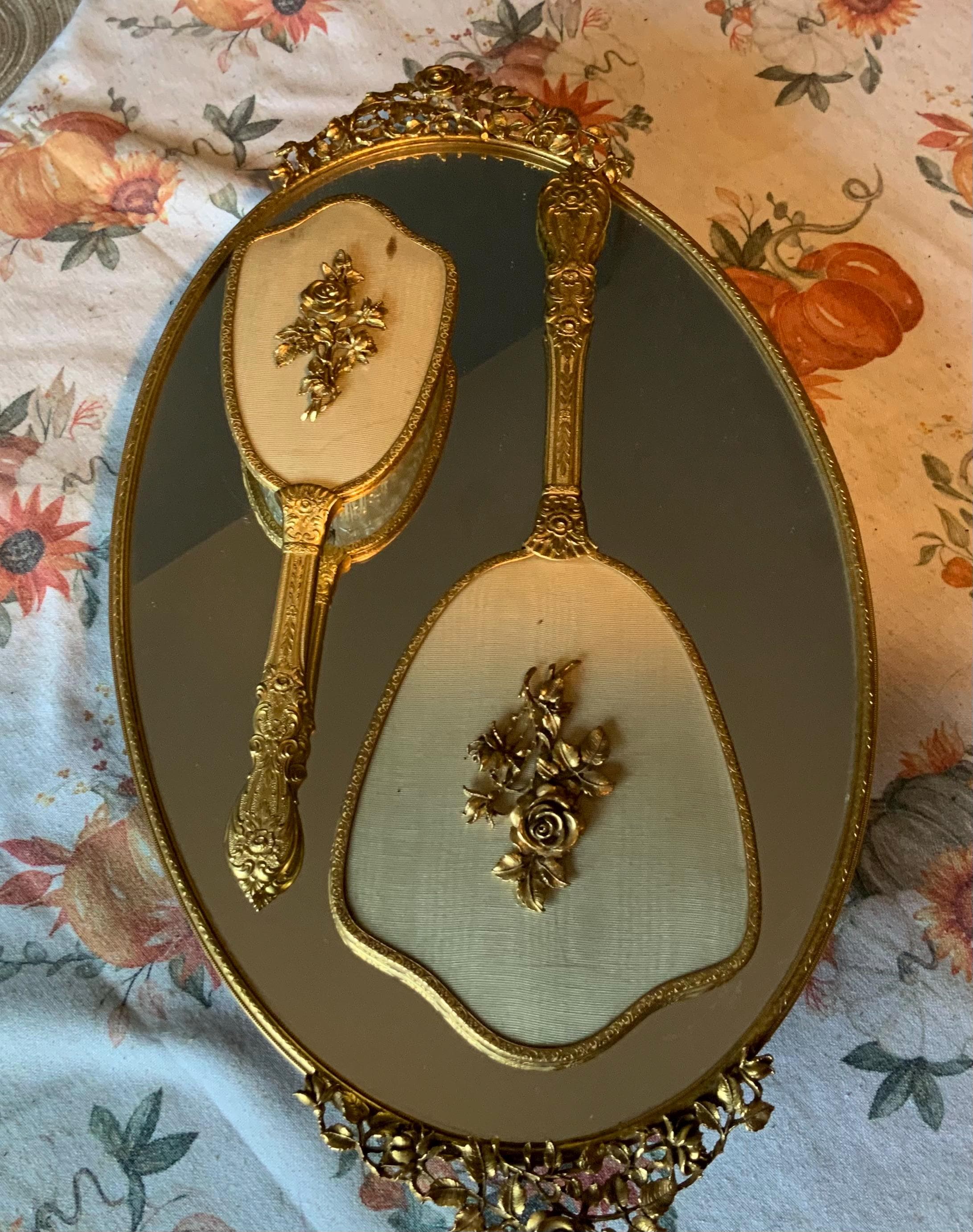 Antique Gold Dresser Mirrors - Etsy Antique Gold Dresser Mirrors - Etsy