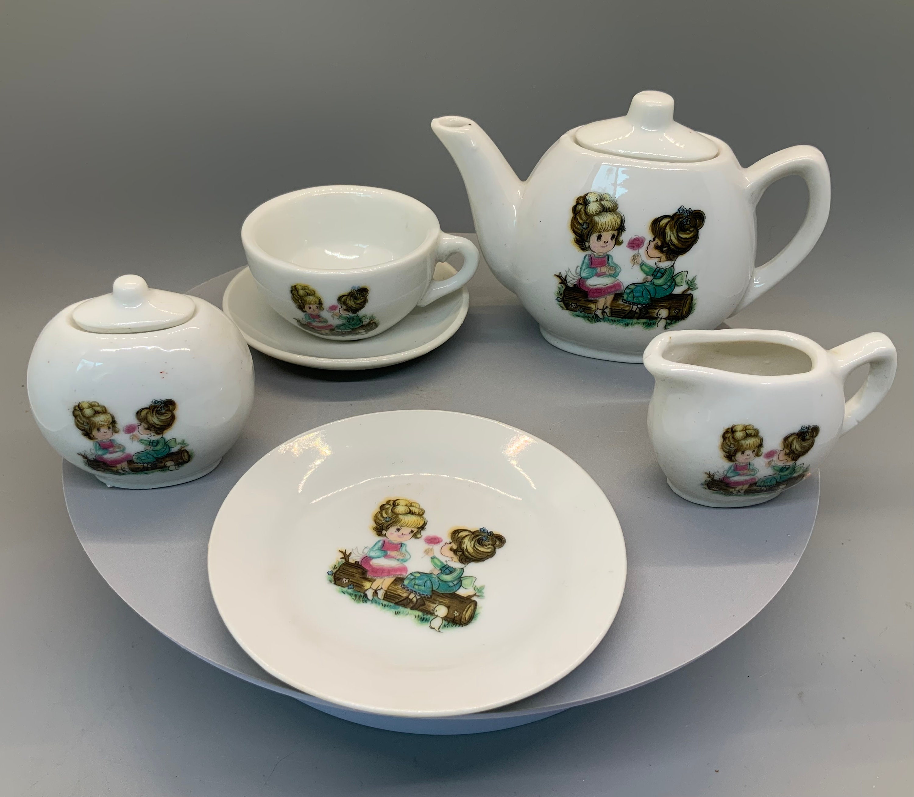 Vintage Children's Toy China Tea Set in Original Box - Etsy Vintage Children's Toy China Tea Set in Original Box - Etsy
