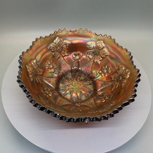 Iridescent Carnival Glass Small Dish