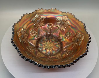 Iridescent Carnival Glass Small Dish