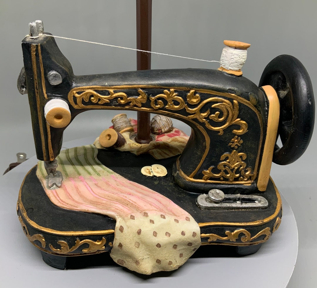 Old Fashioned Sewing Machine Table Lamp Etsy