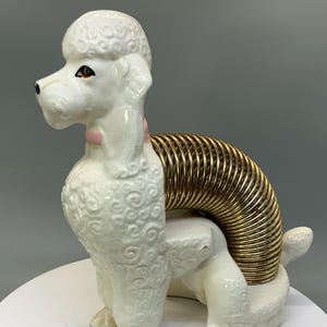 1950's Ceramic プードルモチーフ 陶器カードホルダー&ペン立て Ceramic Poodle Letter Holder - Etsy