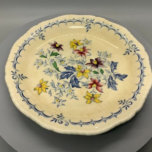 Antique Art Nouveau Numbered Luncheon Plate