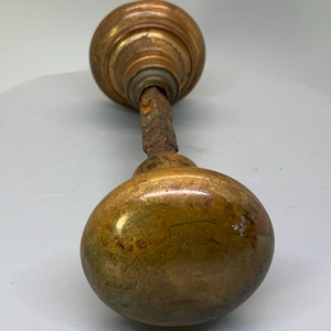 Brass Concentric Doorknob Set, Antique Early 1900’s Hardware