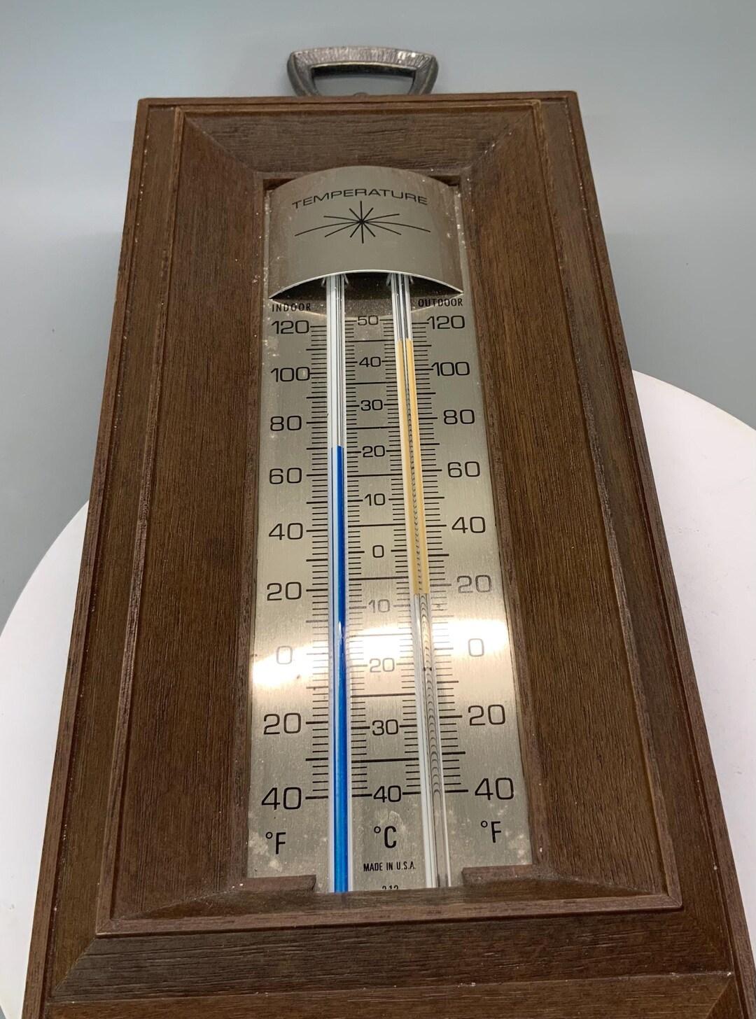 Vintage Springfield Indoor Outdoor Thermometer Hygrometer, Mid Century ...