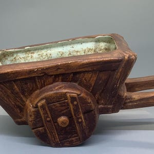 Vintage Handmade Wagon Planter