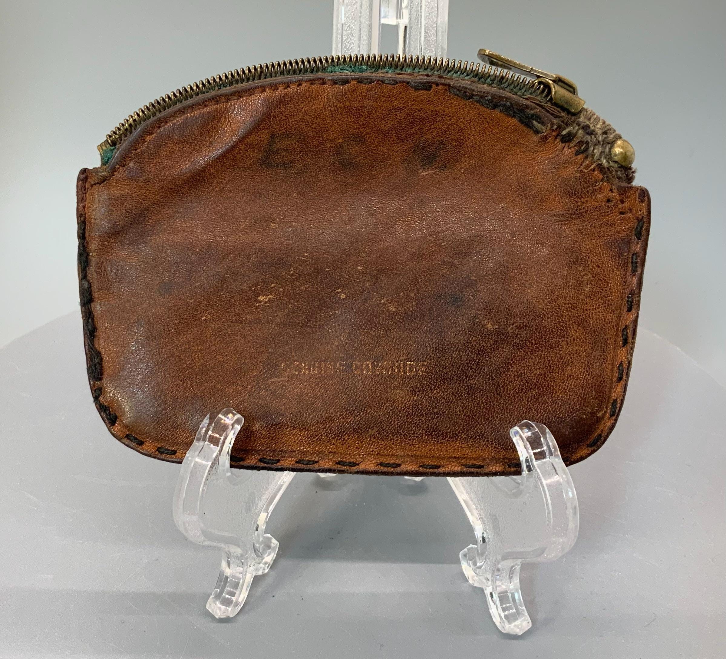 Antique Leather Coin Purse