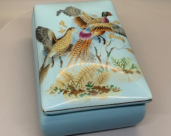 Vintage ATC Super Deluxe Automatic Ceramic Cigarette Box or Trinket Box