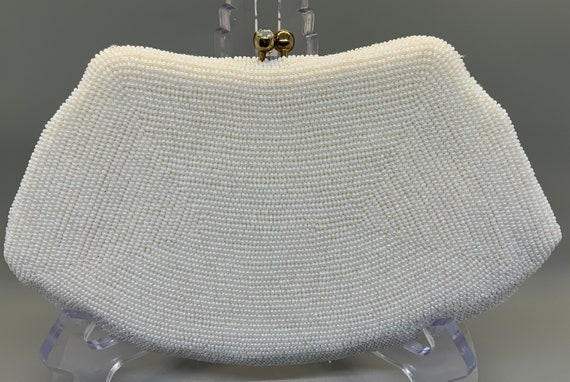 Elegant 1950’s Hand Beaded Clutch-Purse, by Riche… - image 2