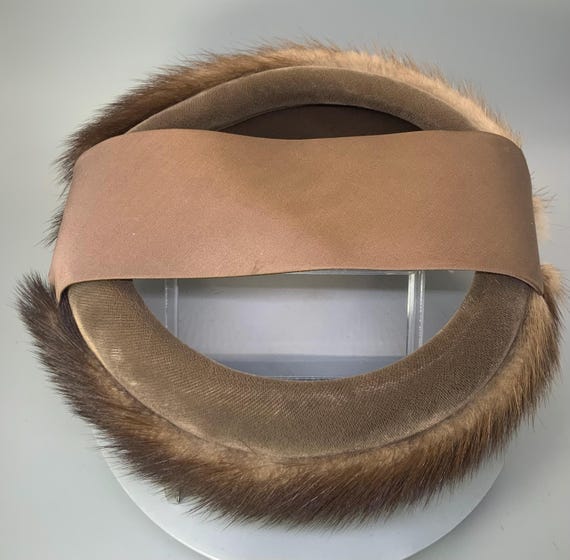 Vintage Mink and satin hat Vintage Mink and Satin hat main image 4