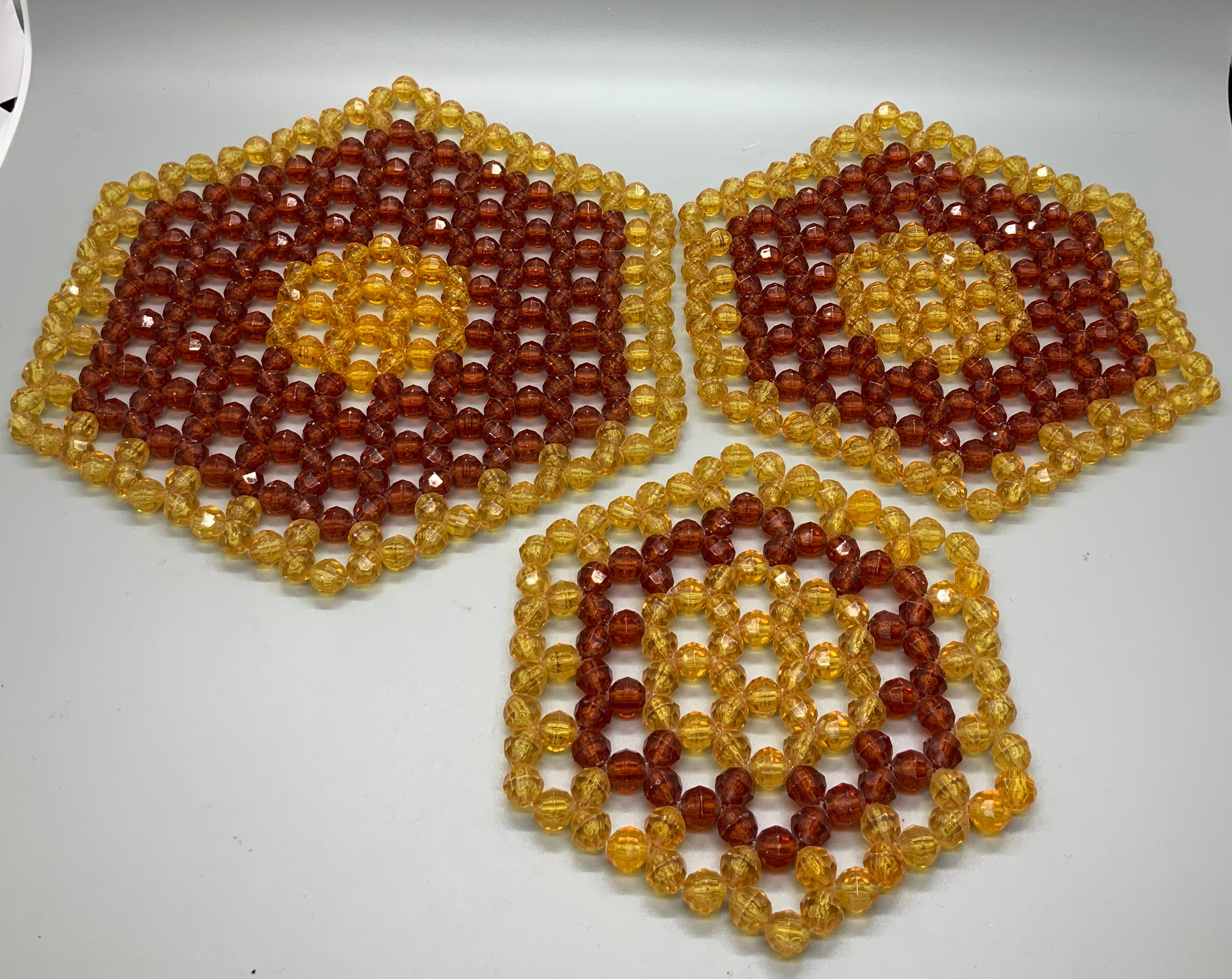 Vintage Beaded Table Mats 